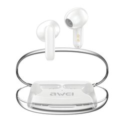 AWEI słuchawki Bluetooth 5.3 T85 ENC TWS + stacja dokująca biały|white цена и информация | Наушники | hansapost.ee