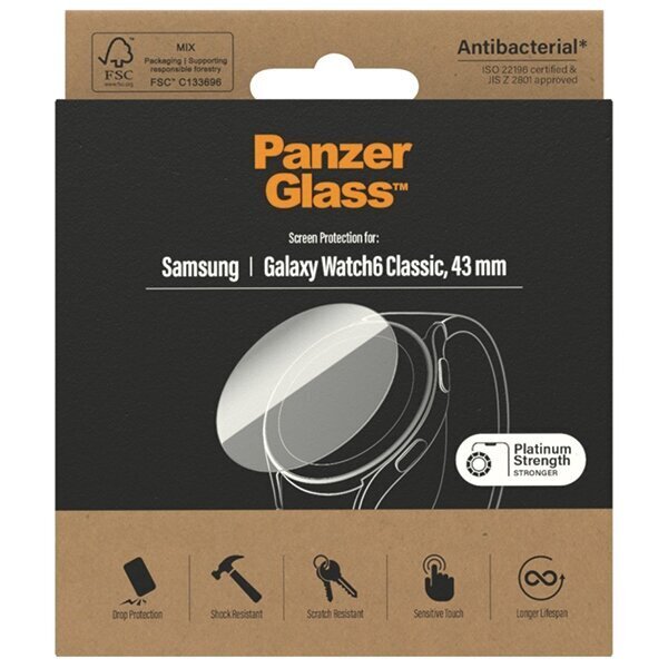 PanzerGlass Samsung Galaxy Watch6 Classic 43 mm hind ja info | Nutikellade aksessuaarid ja tarvikud | hansapost.ee