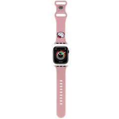 Hello Kitty Pasek HKAWMSCHBLP Apple Watch 38|40|41mm różowy|pink strap Silicone Kitty Head цена и информация | Hello Kitty Мобильные телефоны, Фото и Видео | hansapost.ee