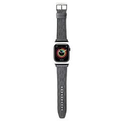 Karl Lagerfeld Pasek KLAWLSAKLHPG Apple Watch 42|44|45|49mm srebrny|silver strap Saffiano Monogram цена и информация | Аксессуары для смарт-часов и браслетов | hansapost.ee
