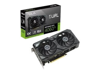 Asus Dual GeForce RTX 4060 Ti SSD OC Edition (90YV0JS0-M0NA00) price and information | Videokaardid | hansapost.ee