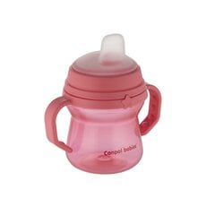 Silikoontilaga joogipudel Canpol Babies FirstCup, roosa, 6 kuud+, 150 ml price and information | Baby bottles and accessories | hansapost.ee