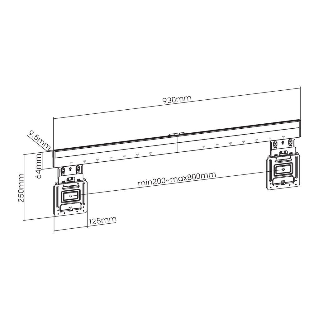 Sbox PLB-1948 100" hind ja info | Teleri seinakinnitused ja hoidjad | hansapost.ee