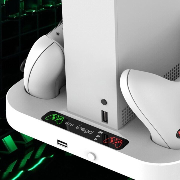 Ipega XBS012 kahe mängukontrolleri laadimisdokk Xboxi seeria jaoks hind ja info | Mängupuldid | hansapost.ee