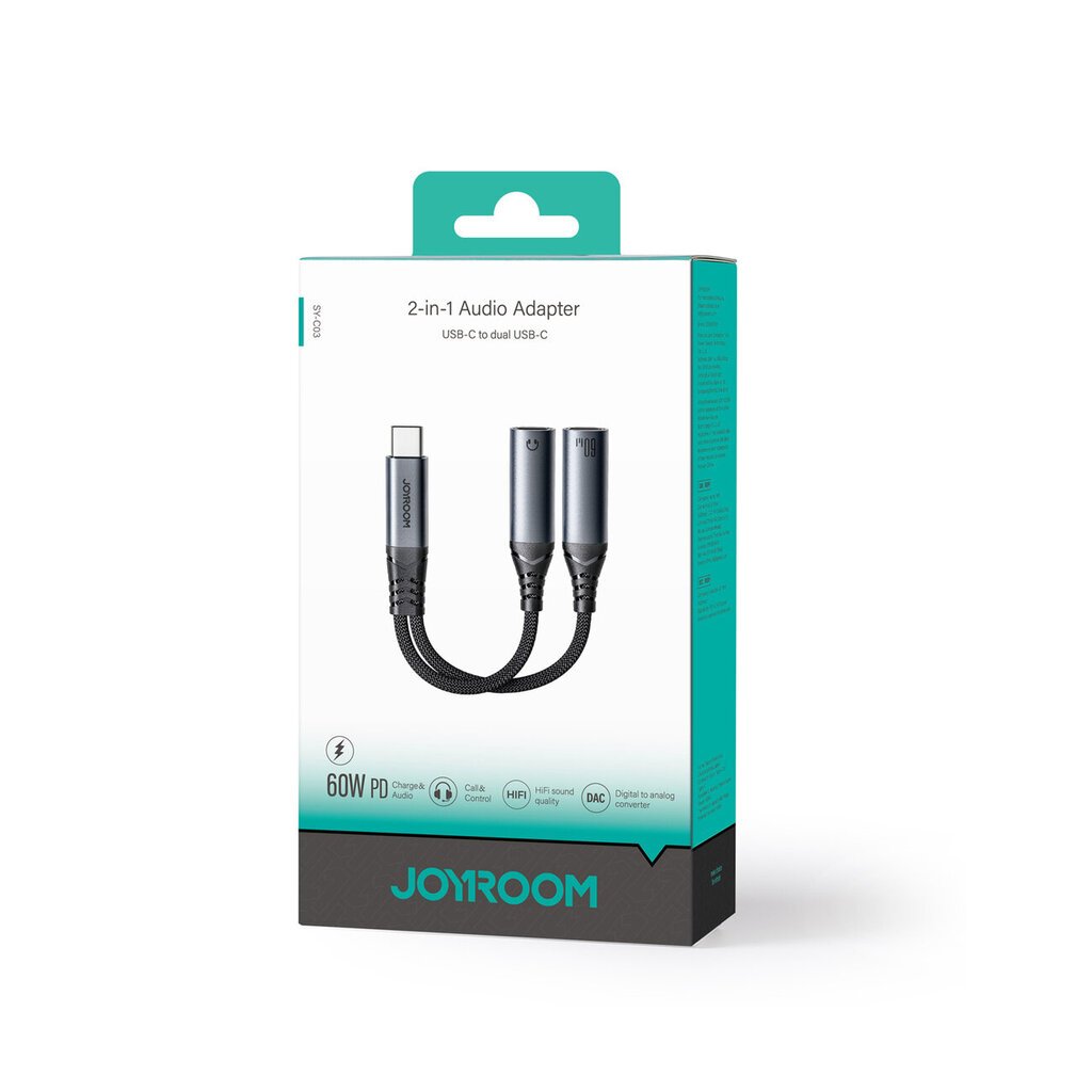 Joyroom SY-C03 hind ja info | USB adapterid ja jagajad | hansapost.ee