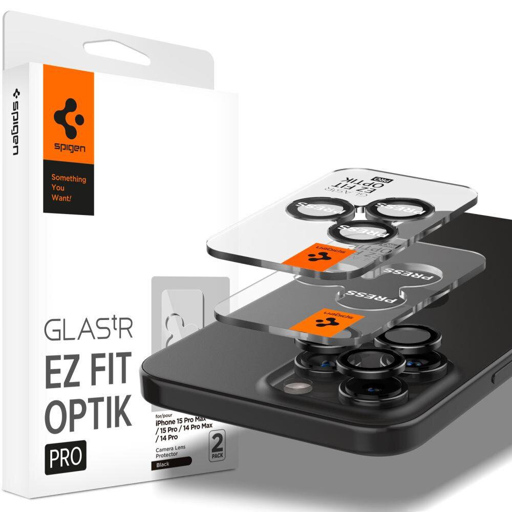 Spigen Glass tR EZ Fit Optik Pro 2 Pack цена и информация | Ekraani kaitseklaasid ja kaitsekiled | hansapost.ee