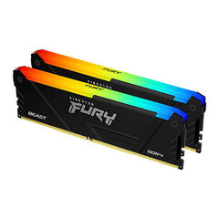 Kingston Fury Beast RGB (KF437C19BB2AK2/16) цена и информация | Объём памяти (RAM) | hansapost.ee