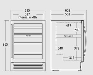 Scandomestic SV85B цена и информация | Холодильники | hansapost.ee