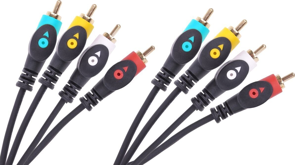 Cabletech, 4RCA-4RCA, 3 m hind ja info | Juhtmed ja kaablid | hansapost.ee