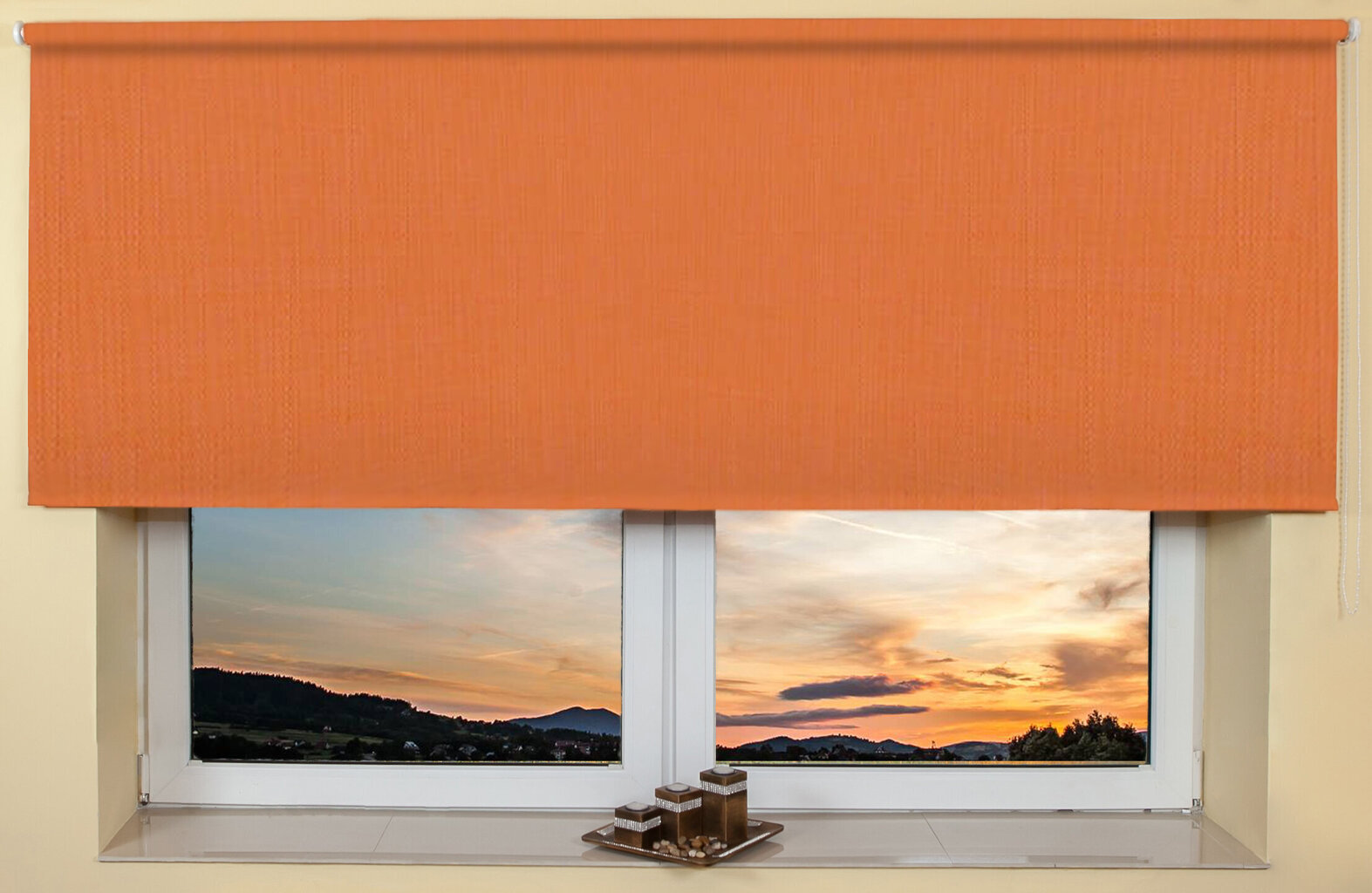 Seina / lae ruloo 170x170 cm, 860 Oranž hind ja info | Rulood | hansapost.ee