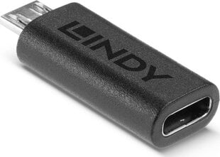 2m USB Type A to Lightning Cable, Black LINDY 31321 Apple цена и информация | Адаптеры и USB-hub | hansapost.ee