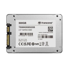 Transcend TS500GSSD225S цена и информация | Внутренние жёсткие диски (HDD, SSD, Hybrid) | hansapost.ee