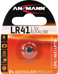Ansmann battery LR41 цена и информация | Батарейки | hansapost.ee