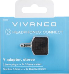 Vivanco адаптер 3,5 мм - 2x3,5 мм (39269) цена и информация | Адаптеры и USB-hub | hansapost.ee