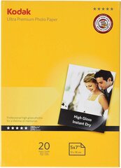 Kodak фотобумага 13x18 Ultra Premium Glossy 280 г 20 листов цена и информация | Kodak Фотоаппараты, аксессуары | hansapost.ee