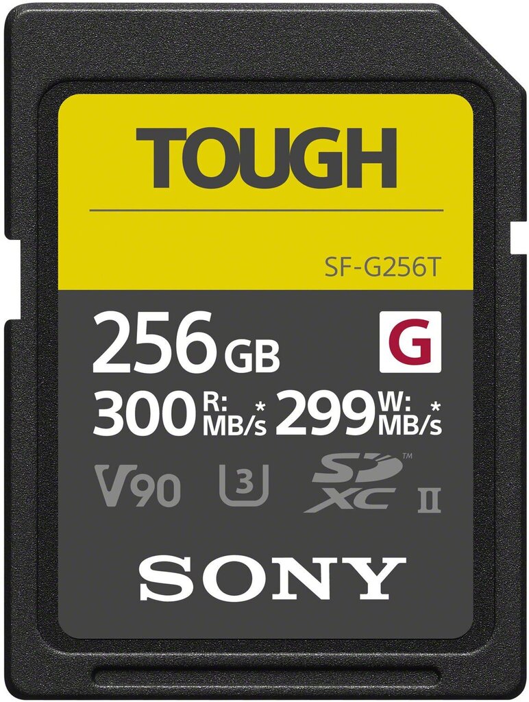 Sony Sdxc 256 GB G Tugev UHS-II C10 V90 цена и информация | Fotoaparaatide mälukaardid | hansapost.ee