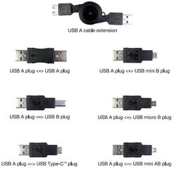 Vivanco комплект адаптеров USB 6шт (45259) цена и информация | Vivanco Компьютерная техника | hansapost.ee
