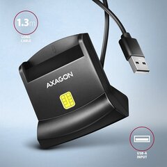 Axagon ID-kaardi lugeja CRE-SM4N hind ja info | Nutiseadmed ja lisatarvikud | hansapost.ee