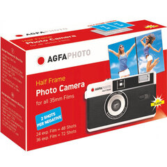 AgfaPhoto Half Frame Camera 35 мм, черный цена и информация | AgfaPhoto Мобильные телефоны, Фото и Видео | hansapost.ee