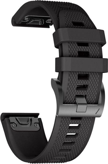 Tech-Protect kellarihm Smooth Garmin Fenix 3/5X/3HR/5X Plus/6X/6X Pro, must цена и информация | Nutikellade aksessuaarid ja tarvikud | hansapost.ee