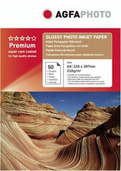 Agfaphoto photo paper A4 Photo Glossy 210g 50 sheets цена и информация | Канцелярские товары | hansapost.ee