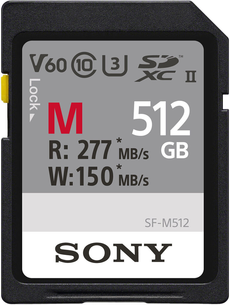 Sony Sdxc 512GB M-Series UHS-II C10 U3 V60 цена и информация | Fotoaparaatide mälukaardid | hansapost.ee