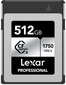 Lexar Pro CFexpress 512GB Type B цена и информация | Fotoaparaatide mälukaardid | hansapost.ee