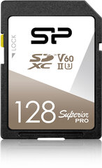 Silicon Power карта памяти SDXC 128GB Superior Pro UHS-II цена и информация | Карты памяти для фотоаппаратов, камер | hansapost.ee