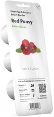 Click & Grow Smart Garden Refill Красная фиалка Виттрока 3 шт. цена и информация | Зайцехвост яйцевидный | hansapost.ee