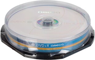 Omega DVD+R 4,7GB 16x 10шт цена и информация | Виниловые пластинки, CD, DVD | hansapost.ee