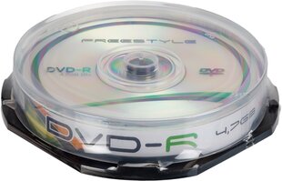 Omega Freestyle DVD-R 4,7GB 16x 10tk tornis hind ja info | Vinüülplaadid, CD, DVD | hansapost.ee