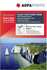 Agfaphoto фотобумага 10x15 Glossy 180 г 100 листов цена и информация | Канцелярские товары | hansapost.ee