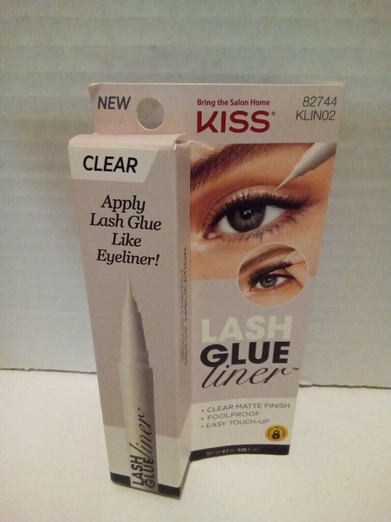 Ripsmeliim pliiatsiga Kiss Lash Glue Liner Clear, 0,7 ml hind ja info | Kunstripsmed, ripsmeliim ja ripsmekoolutajad | hansapost.ee