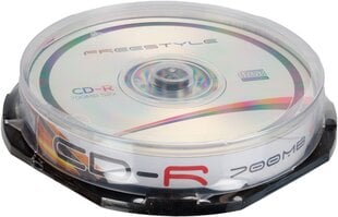 Omega Freestyle CD-R 700MB 52x 10tk tornis hind ja info | Vinüülplaadid, CD, DVD | hansapost.ee