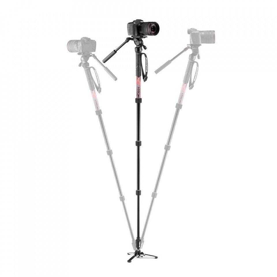 Manfrotto üksjalg Element MII Video MVMELMIIA4LIVE, punane цена и информация | Fotoaparaatide statiivid | hansapost.ee