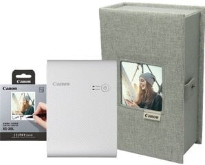 Canon fotoprinter + fotopaber Selphy Square QX10 Premium Kit, valge цена и информация | Принтеры | hansapost.ee