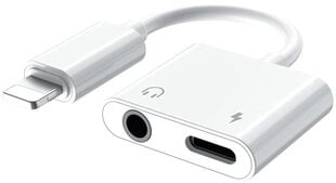 Platinet adapter Lightning - 3,5mm + Lightning (45646) price and information | USB adapterid ja jagajad | hansapost.ee