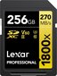 Lexar mälukaart SDXC 256GB Professional 1800x UHS-II U3 V60 цена и информация | Fotoaparaatide mälukaardid | hansapost.ee