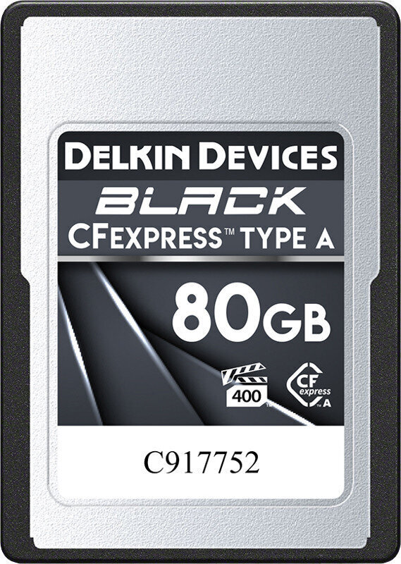 Delkin mälukaart CFexpress 80GB Black Type A hind ja info | Fotoaparaatide mälukaardid | hansapost.ee