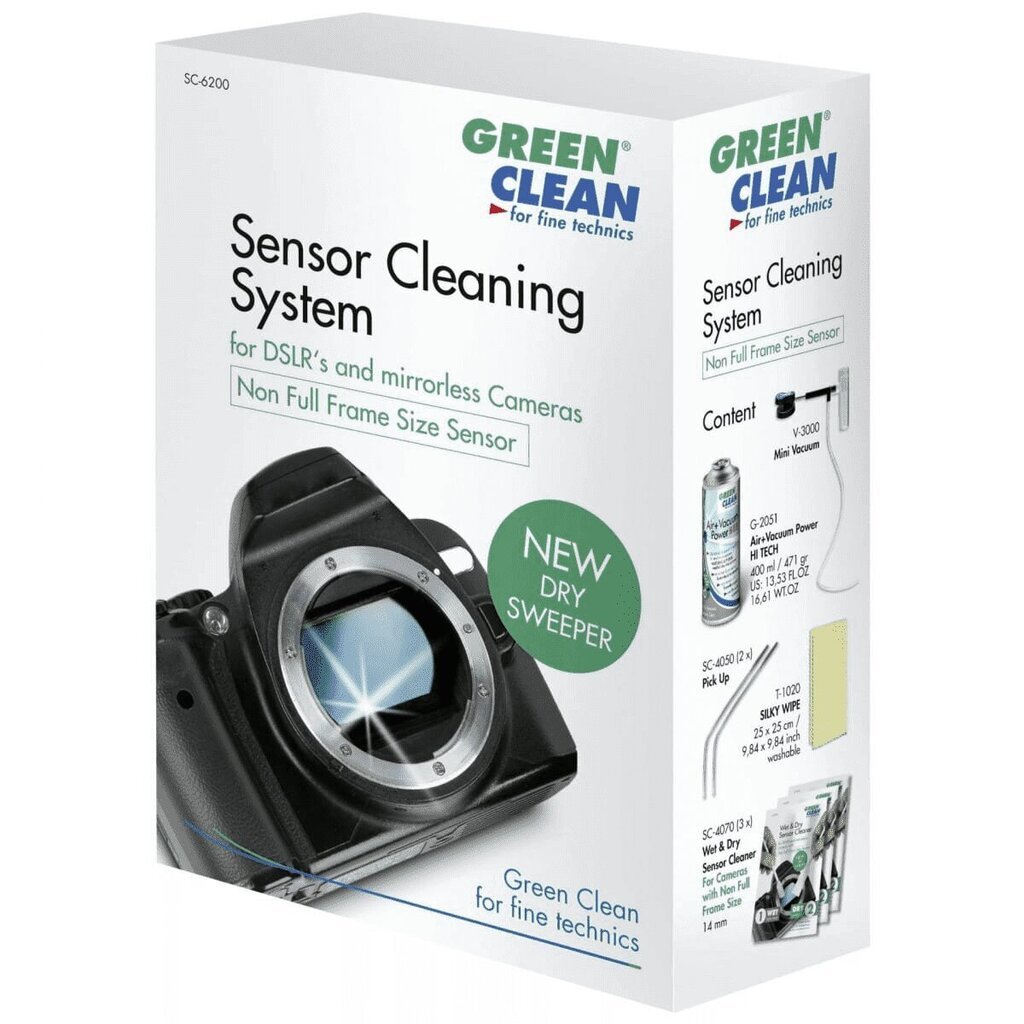 Green Clean sensori puhastuskomplekt SC-6200 hind ja info | Fotoaparaatide lisatarvikud | hansapost.ee