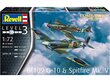 Kokkupandud mudel Combat Set Messerschmitt Bf109G-10 & Spitfire Mk.V Revell, 03710 hind ja info | Klotsid ja konstruktorid | hansapost.ee