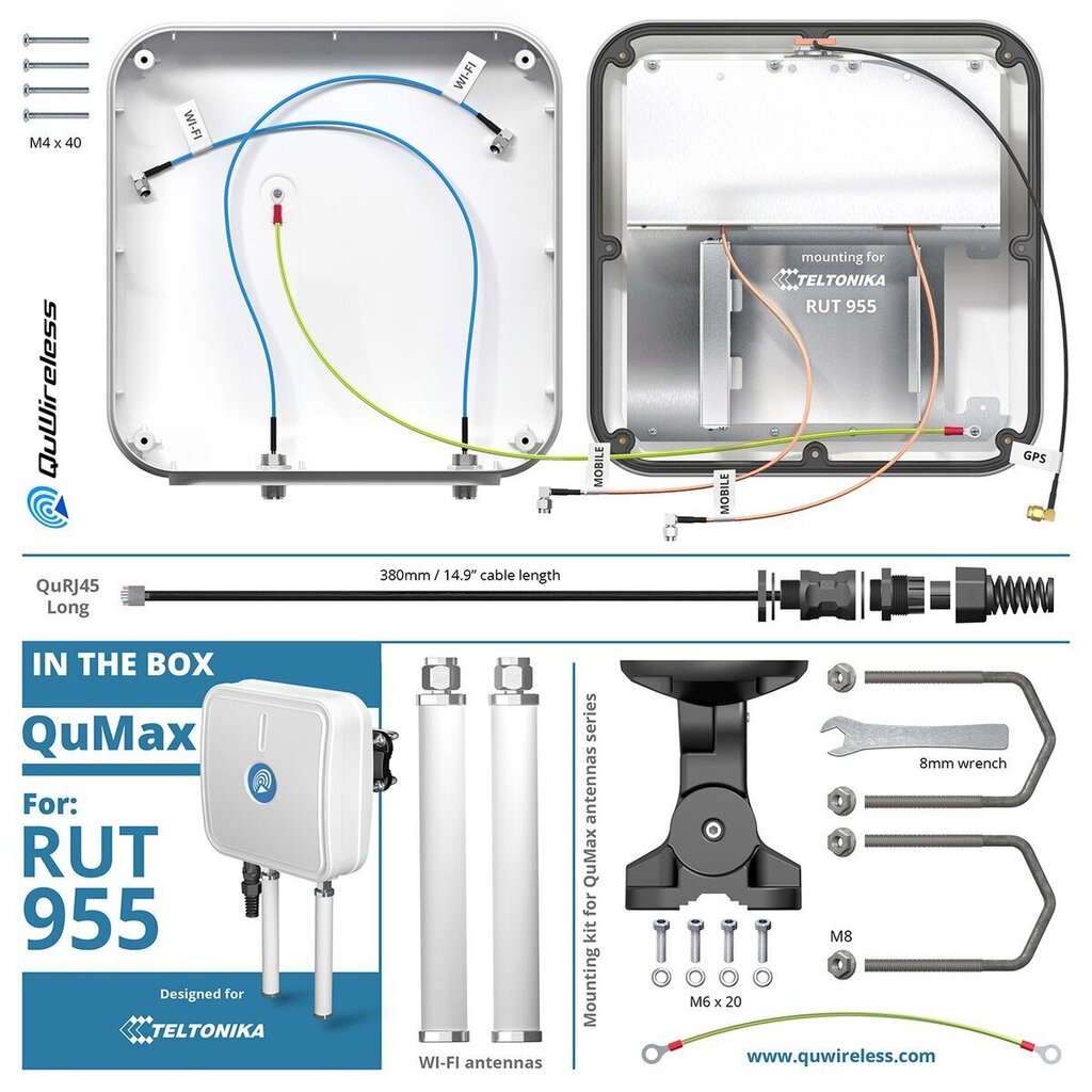 QuWireless QuMax A955M hind ja info | Televiisori antennid | hansapost.ee