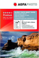 Fotopaber Agfaphoto, 10x15, Premium Glossy, 240g, 100 lehte hind ja info | Kirjatarvikud | hansapost.ee