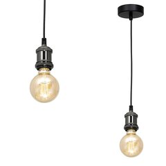 Milagro подвесной светильник Edison Black/Chrome цена и информация | Люстры | hansapost.ee