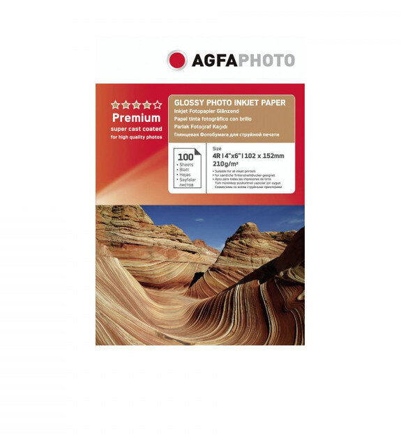 Agfaphoto fotopaber 10x15 Glossy 210g 100 lehte hind ja info | Kirjatarvikud | hansapost.ee