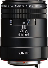 HD Pentax D-FA 100mm f/2.8 Macro ED AW objektiiv, must hind ja info | Fotoaparaatide objektiivid | hansapost.ee