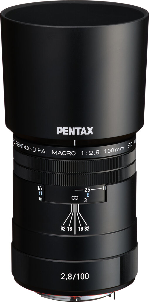 HD Pentax D-FA 100mm f/2.8 Macro ED AW objektiiv, must цена и информация | Fotoaparaatide objektiivid | hansapost.ee