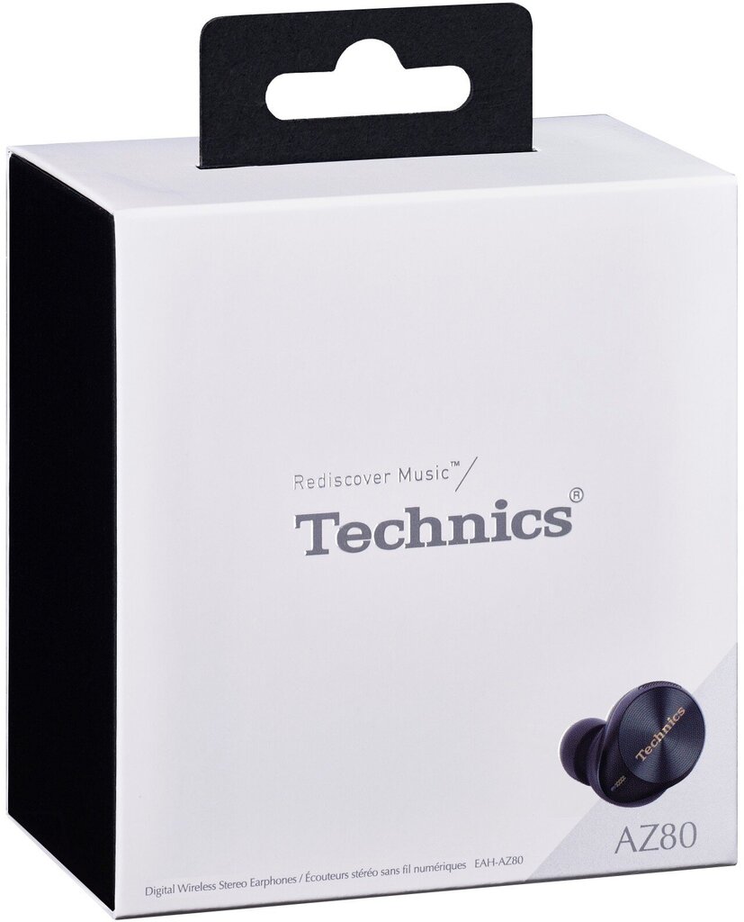 Technics juhtmevabad kõrvaklapid EAH-AZ80E-K, must цена и информация | Kõrvaklapid | hansapost.ee