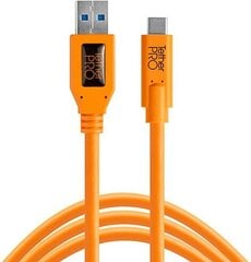 Tether Tools kaabel USB - USB-C 4,6m, oranž hind ja info | Mobiiltelefonide kaablid | hansapost.ee