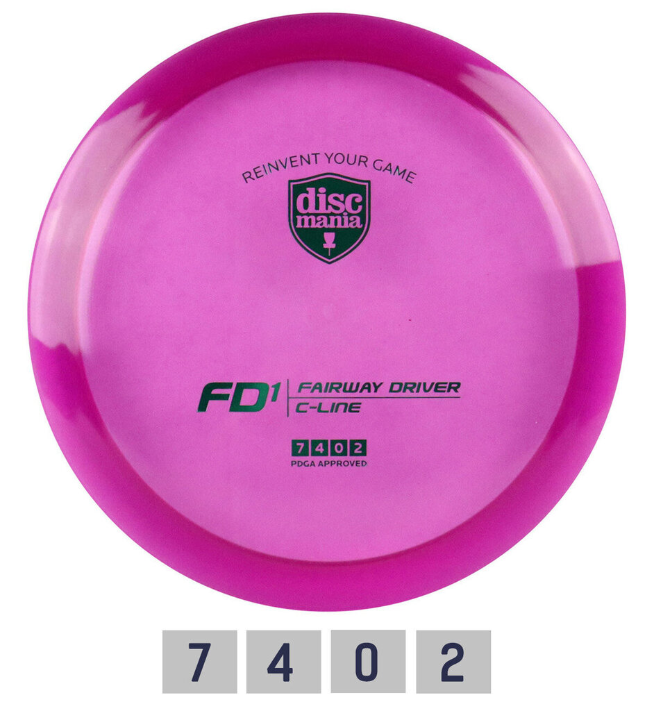 Discgolfi ketas Discmania Fairway Driver C-Line FD1, roosa hind ja info | Discgolf | hansapost.ee